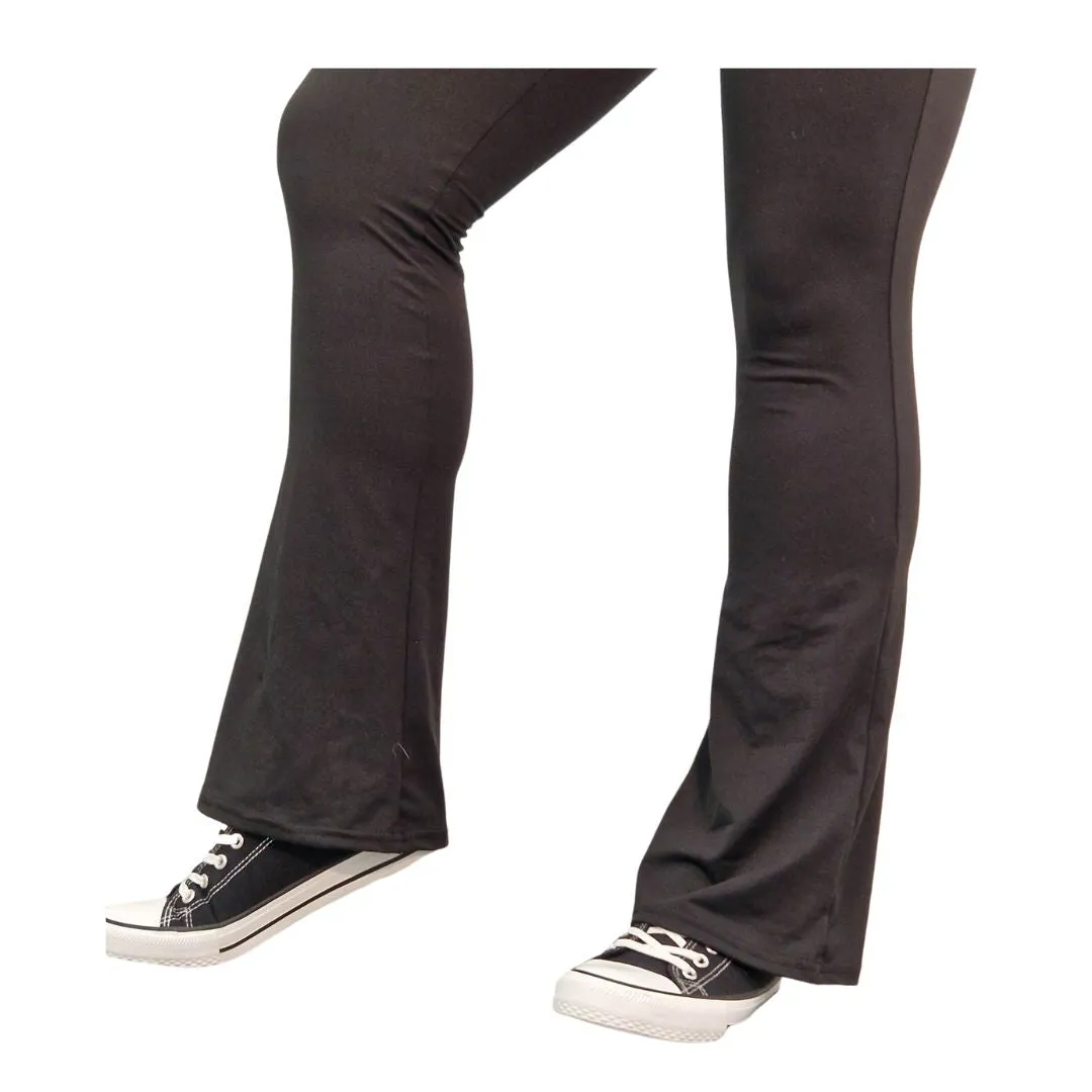 24/7 Leggings - Black Flare Leggings