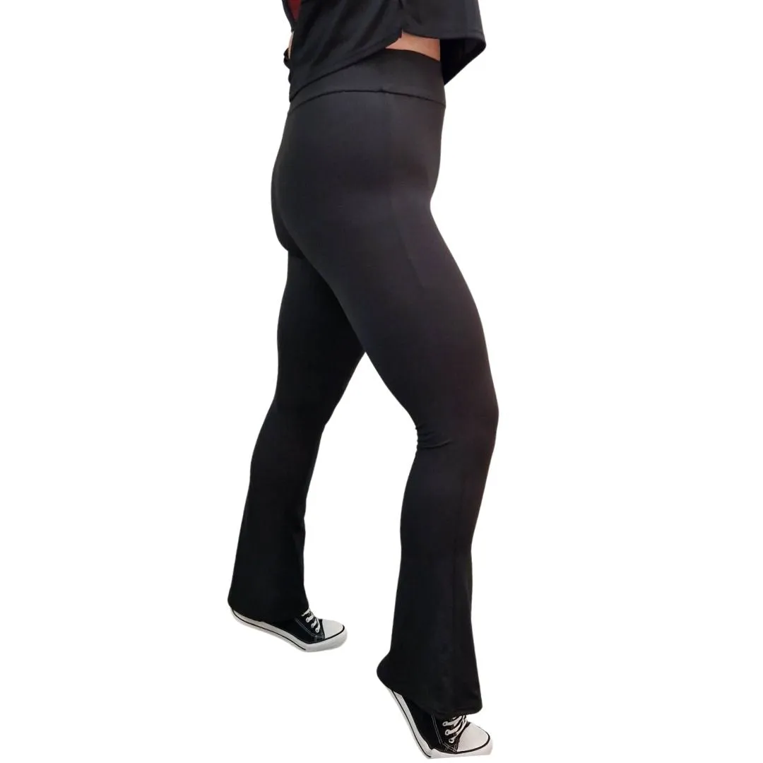 24/7 Leggings - Black Flare Leggings