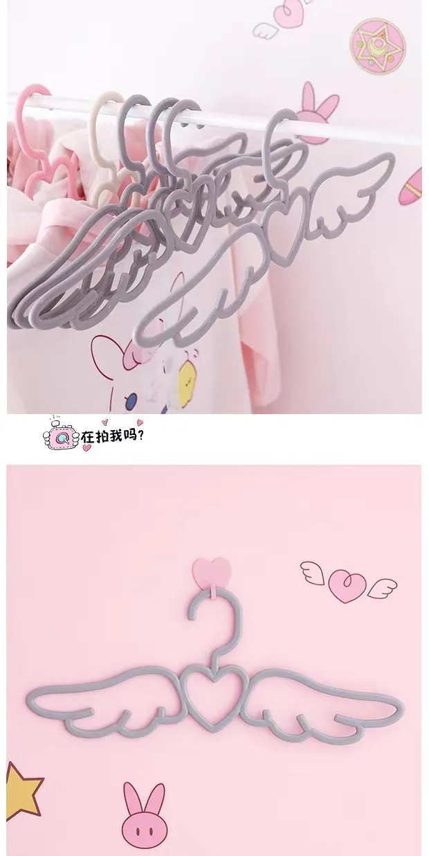 5pcs Heart Angel Wings Hangers - Kimi