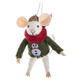 Abbott Mouse in Sweater Ornament