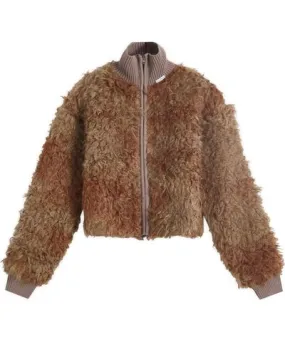 Acne Studios Women's Shearling Zip Jacket