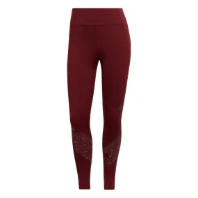 adidas Own The Run Radically Reflective 7/8 Tights - Womens - Burgundy