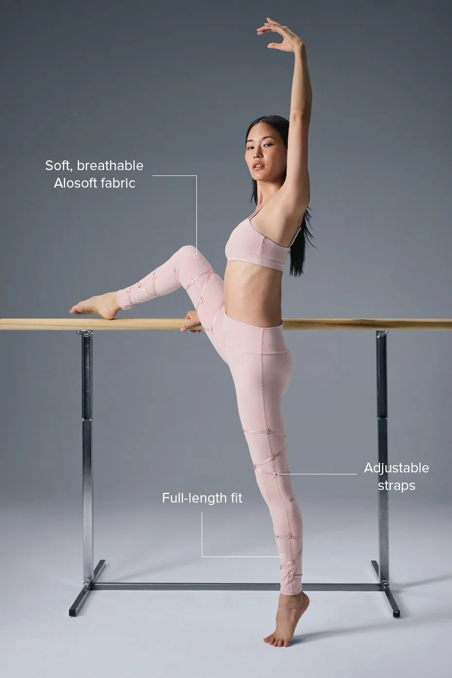 Alosoft High-Waist Spotlight Legging - Ballet Pink