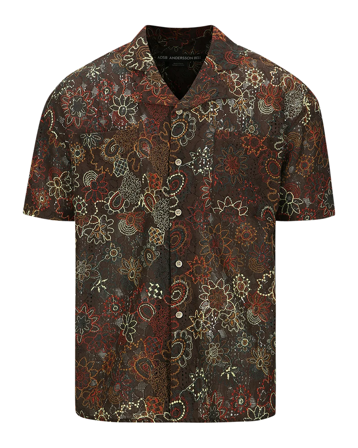 ANDERSSON BELL - Linus Jacquard Shirts - BROWN