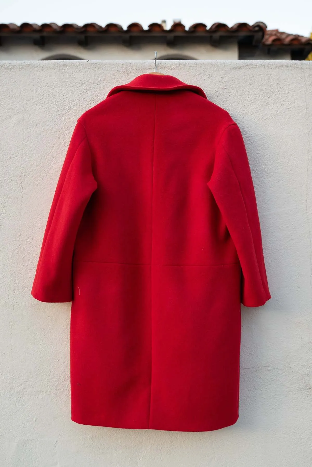 Avens Engine Wool Coat - Red