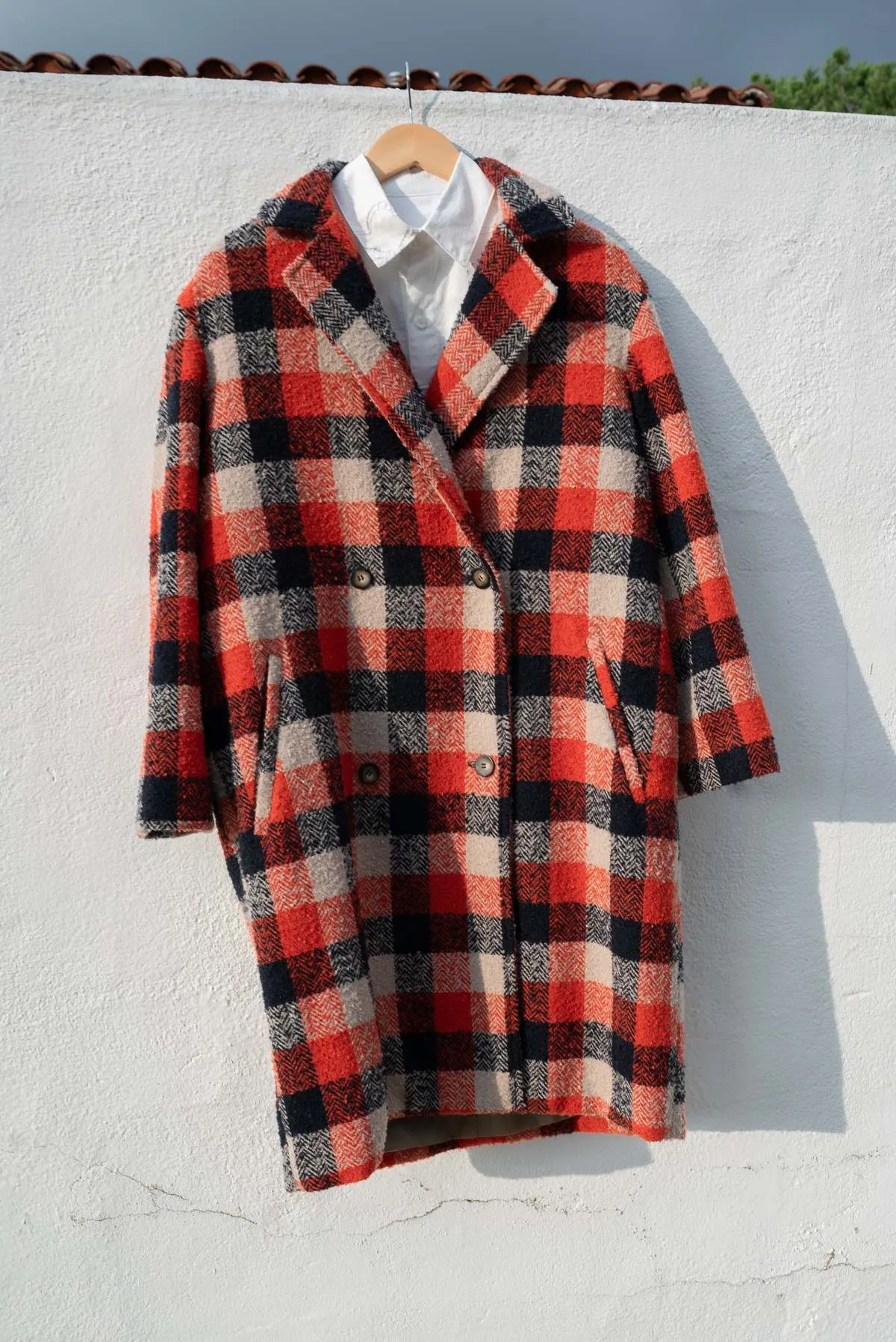 Avens Wool Coat - Checks