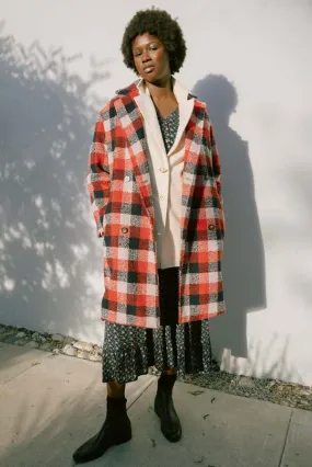 Avens Wool Coat - Checks