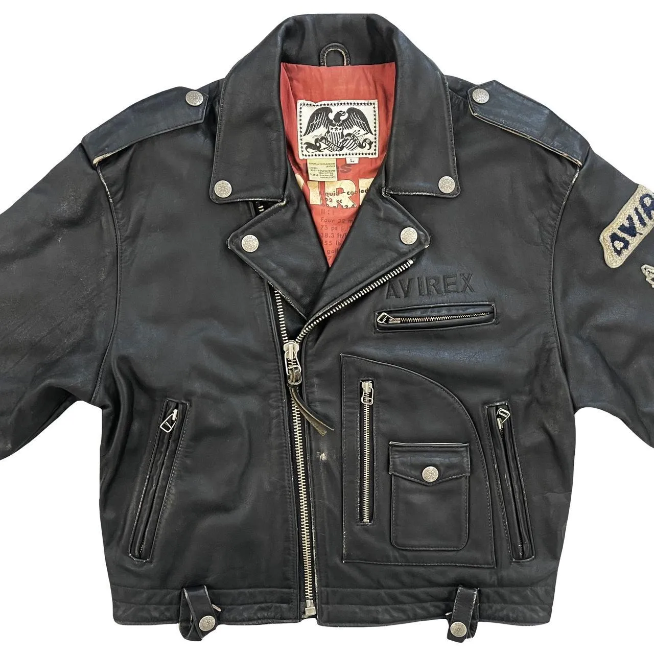 Avirex Leather Biker Jacket