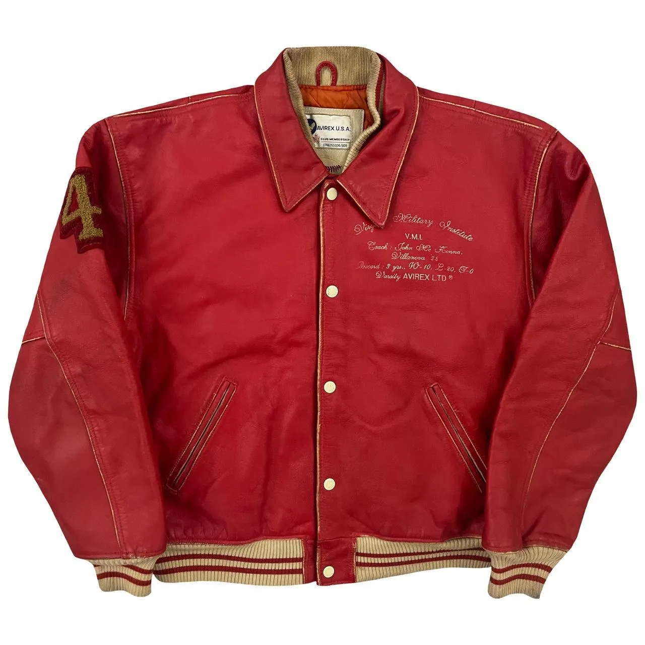 Avirex Leather Varsity Jacket