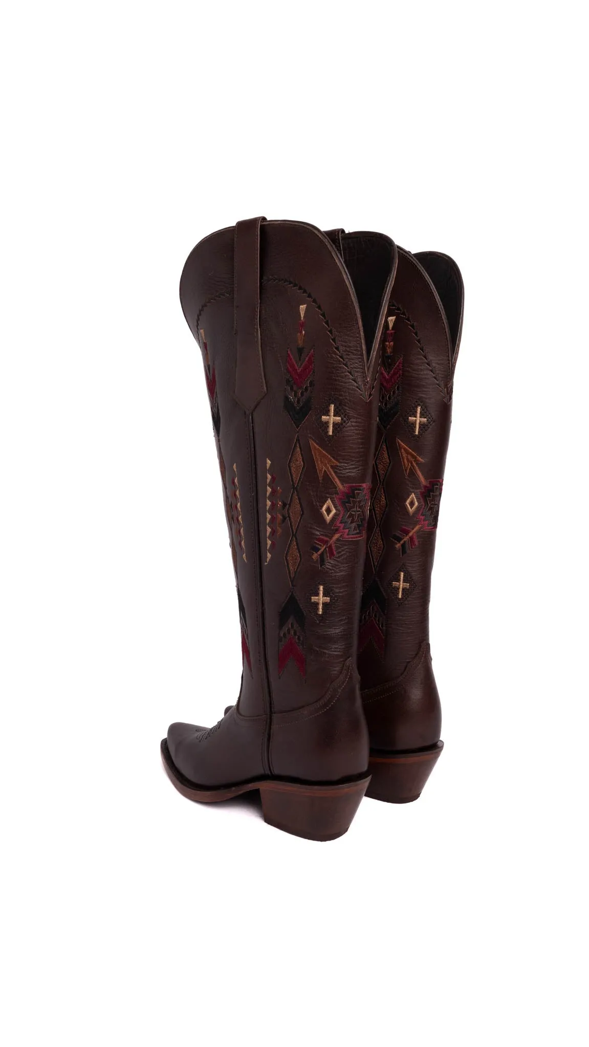 Azteck Tall Wide Calf  Snip Toe Cowgirl Boot FINAL SALE