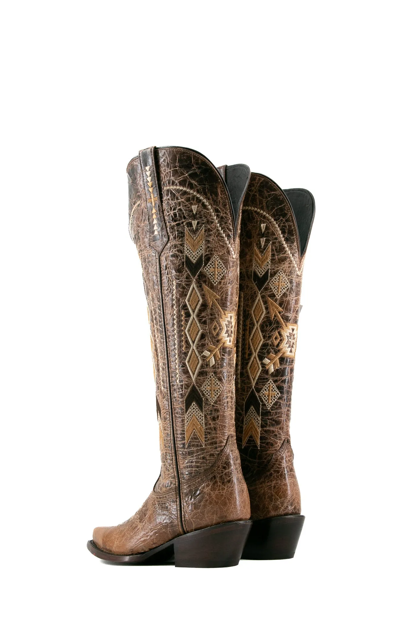 Azteck Tall Wide Calf  Snip Toe Cowgirl Boot FINAL SALE