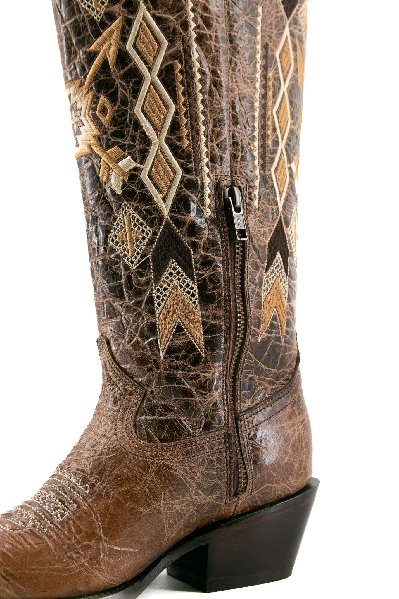 Azteck Tall Wide Calf  Snip Toe Cowgirl Boot FINAL SALE