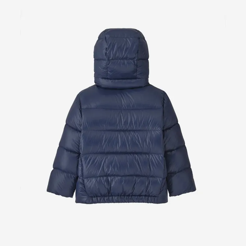 Baby Patagonia Hi-Loft Down Sweater Hoody Jacket (New Navy)