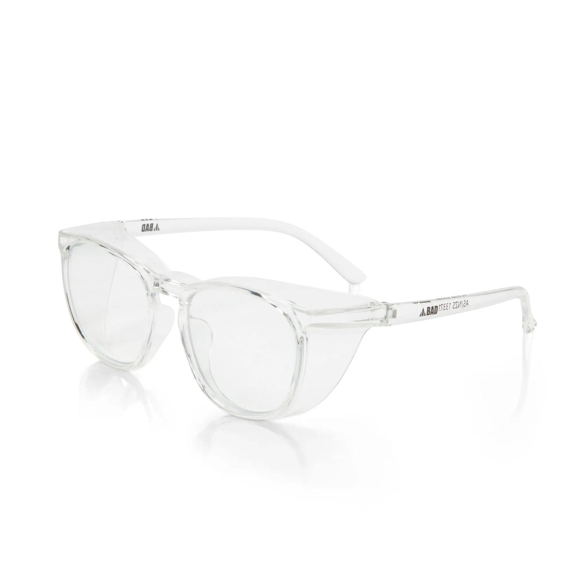 BAD WOMENS CRYSTAL SAFETY GLASSES (CLEAR/CLEAR)