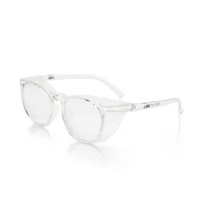 BAD WOMENS CRYSTAL SAFETY GLASSES (CLEAR/CLEAR)