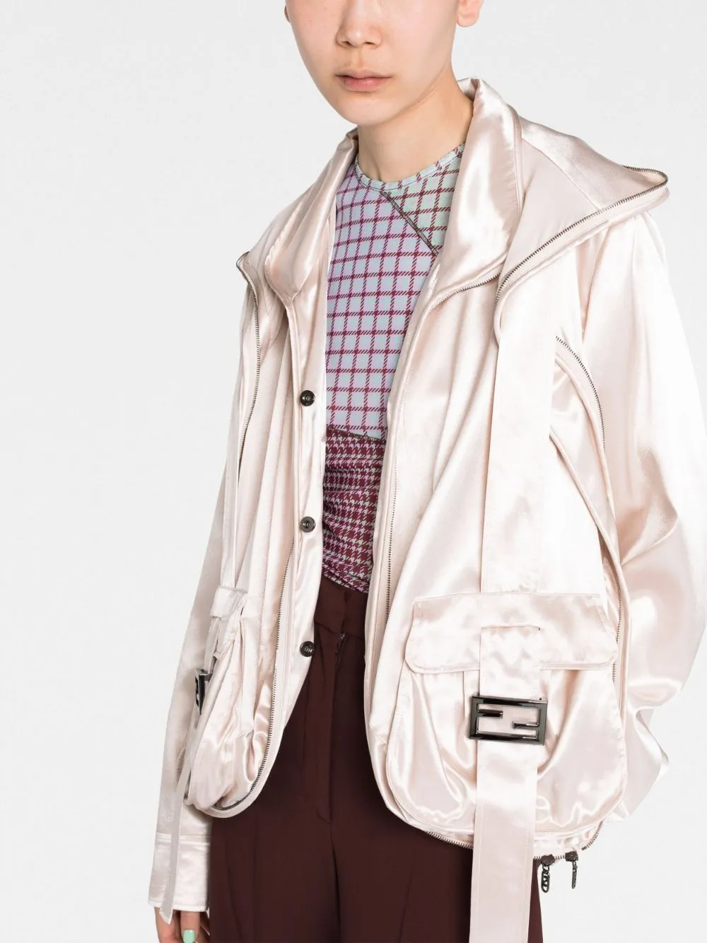 Beige Satin Jacket