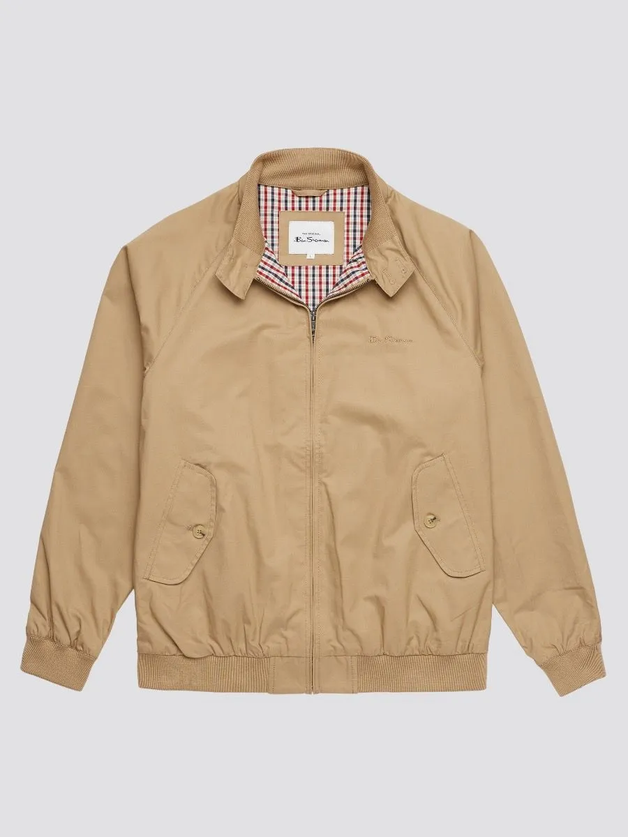 Ben Sherman Signature Casual Harrington Jacket Sand