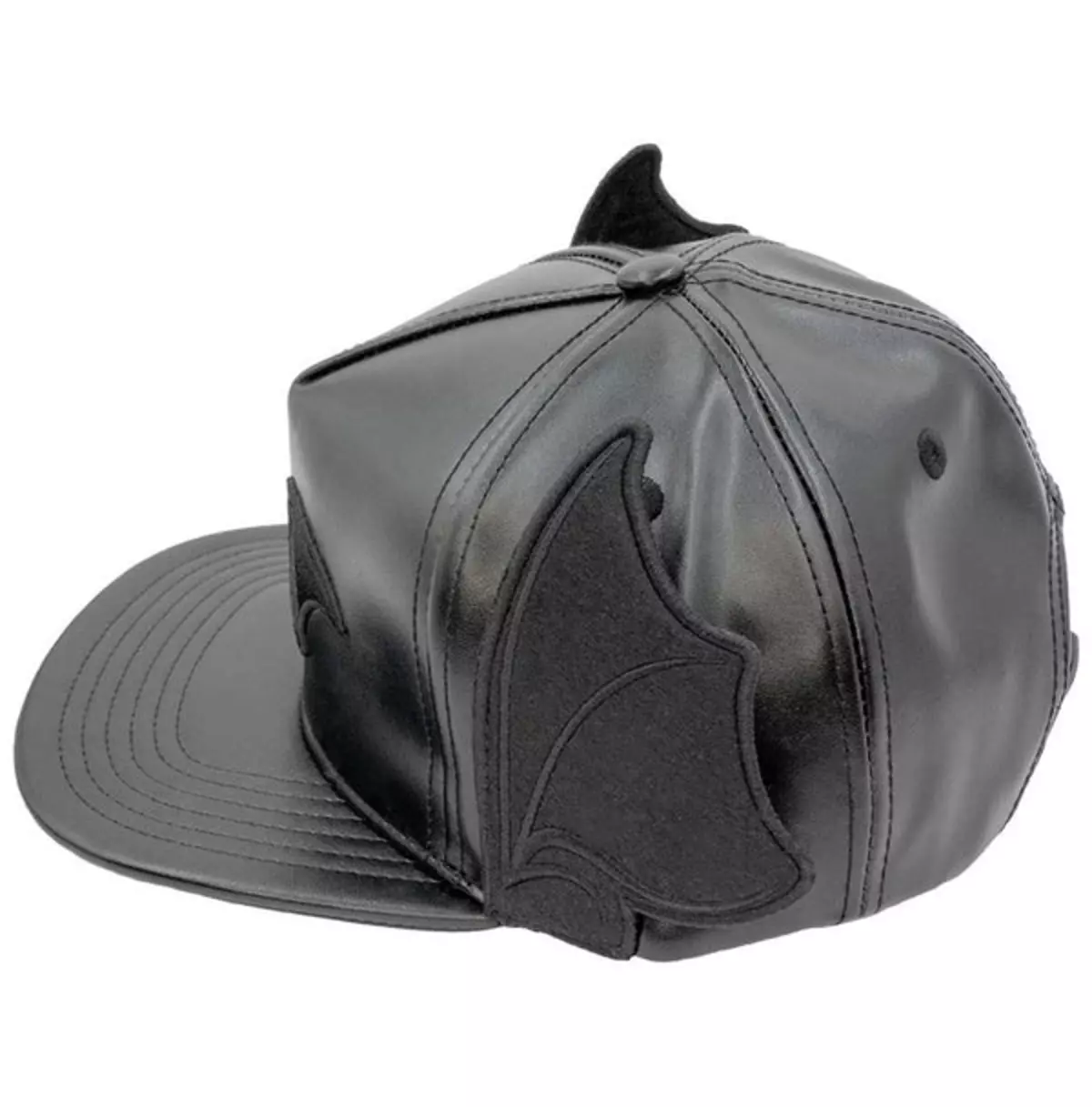 Black Bat Ear Wing Baseball Hat