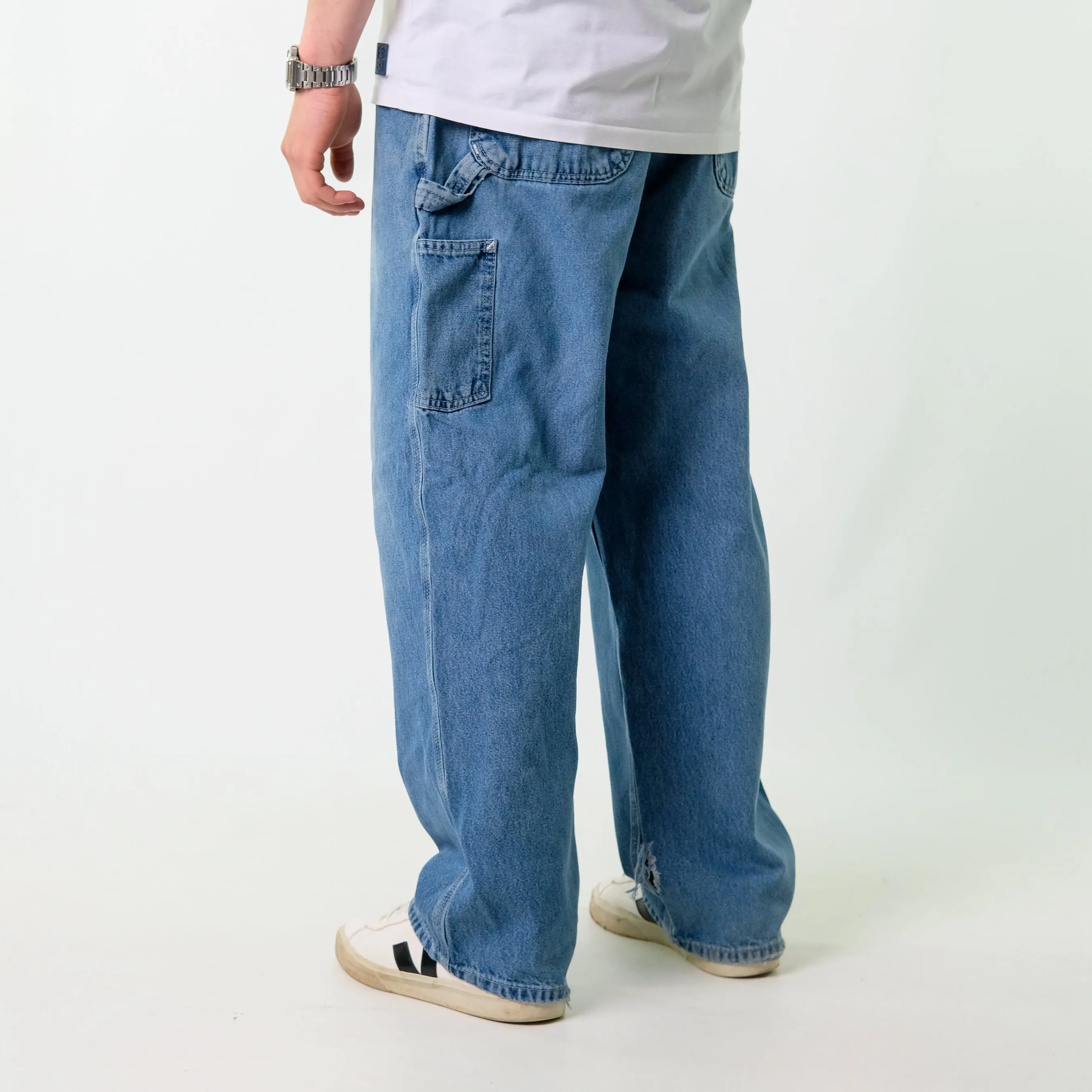 Blue y2ks Carhartt Denim Carpenter Jeans Baggy Pants (38x30)