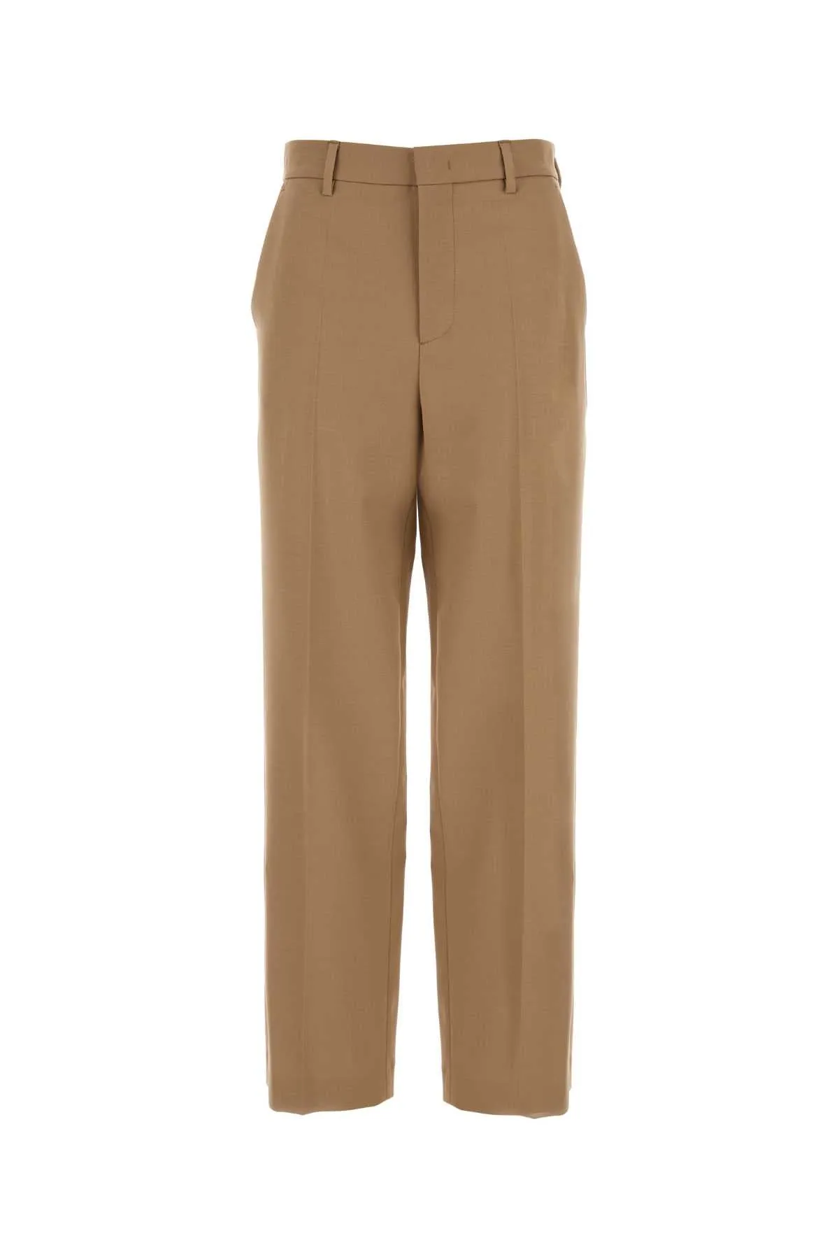 Blumarine Camel Stretch Twill Pant