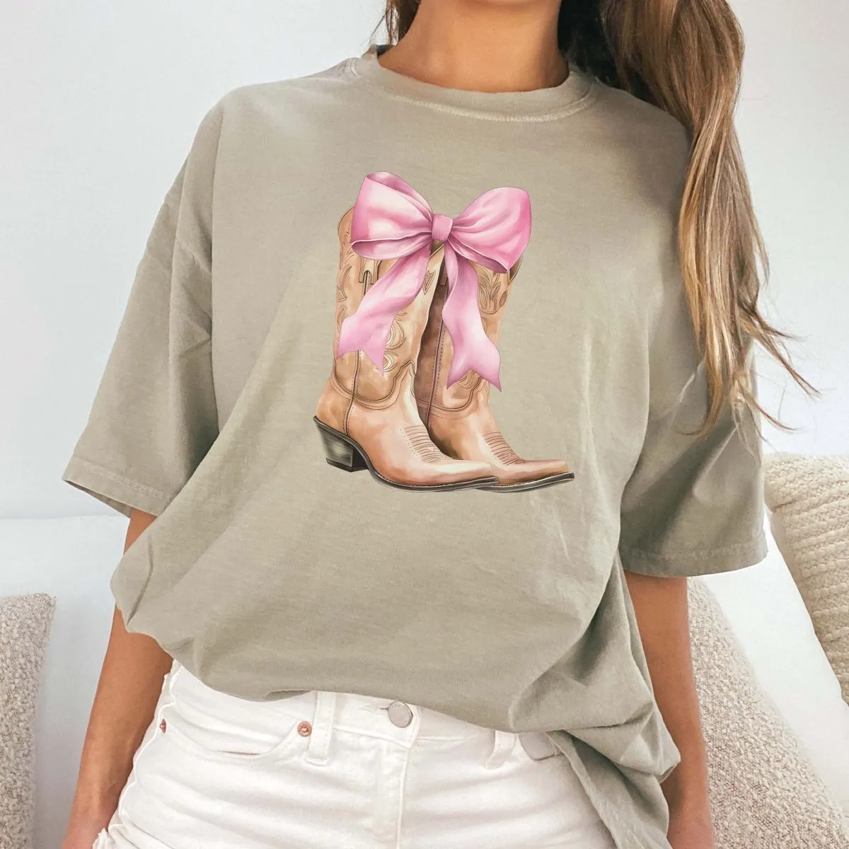 Boots and Bows Comfort Color Wholesale Tee