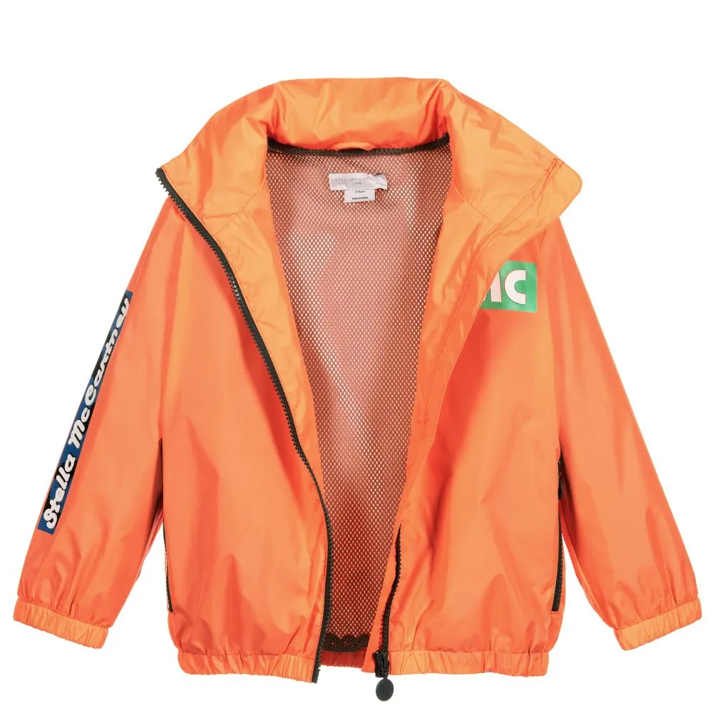 Boys Orange Windbreaker