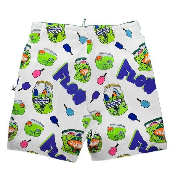 Boys White Pickleball Jar Short