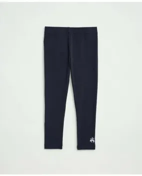 Brooks Brothers Girls Cotton Blend Leggings Navy