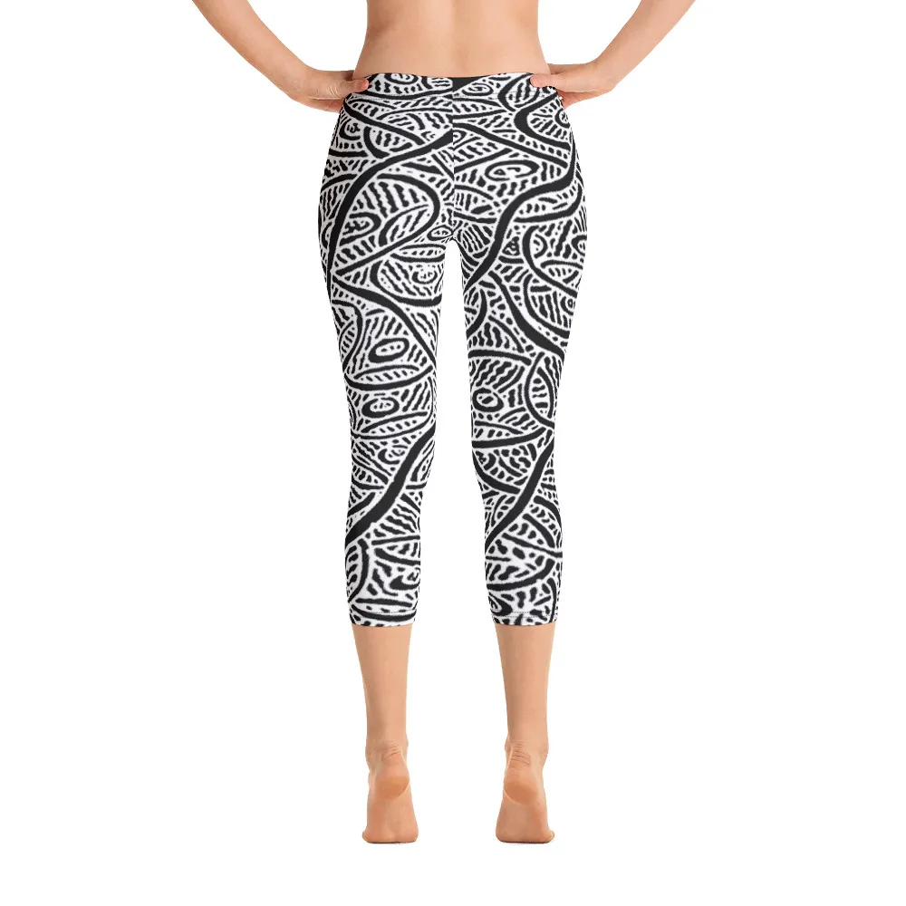 Capri Leggings Ripples and Echoes