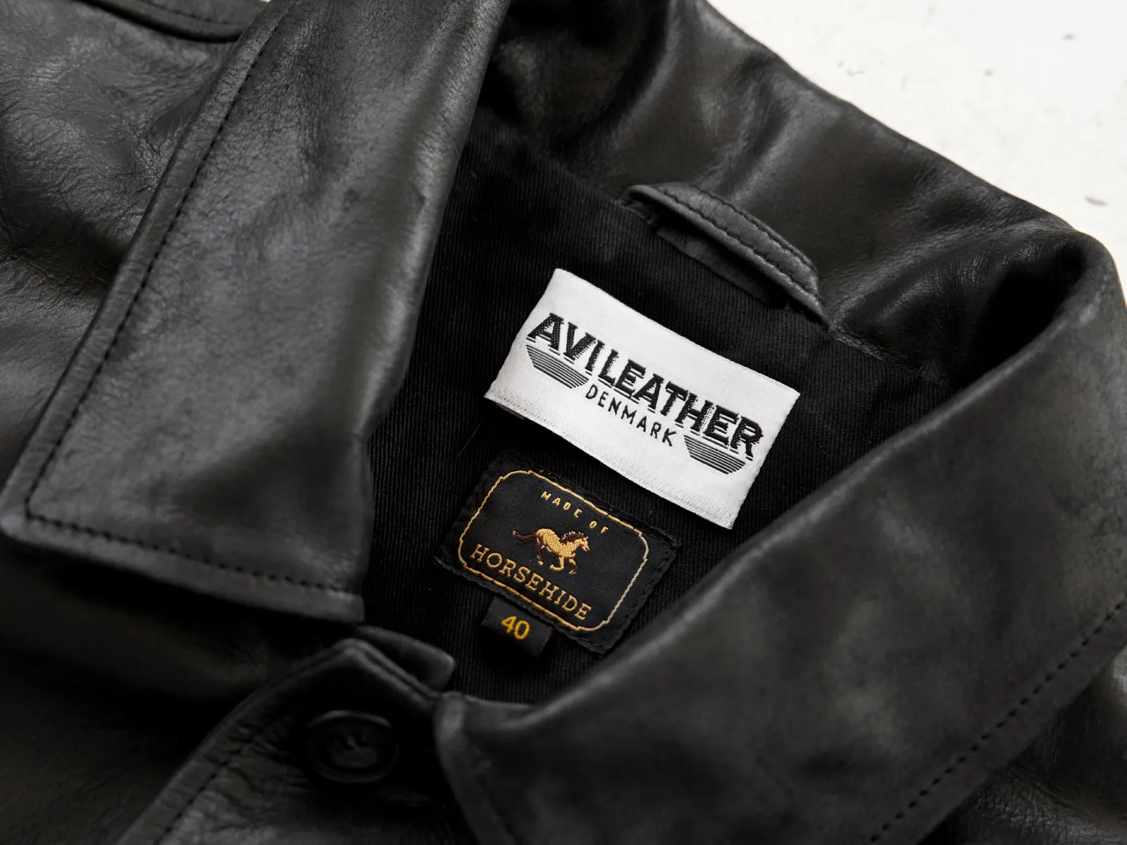 Car coat - Horsehide Leather - AVI LEATHER