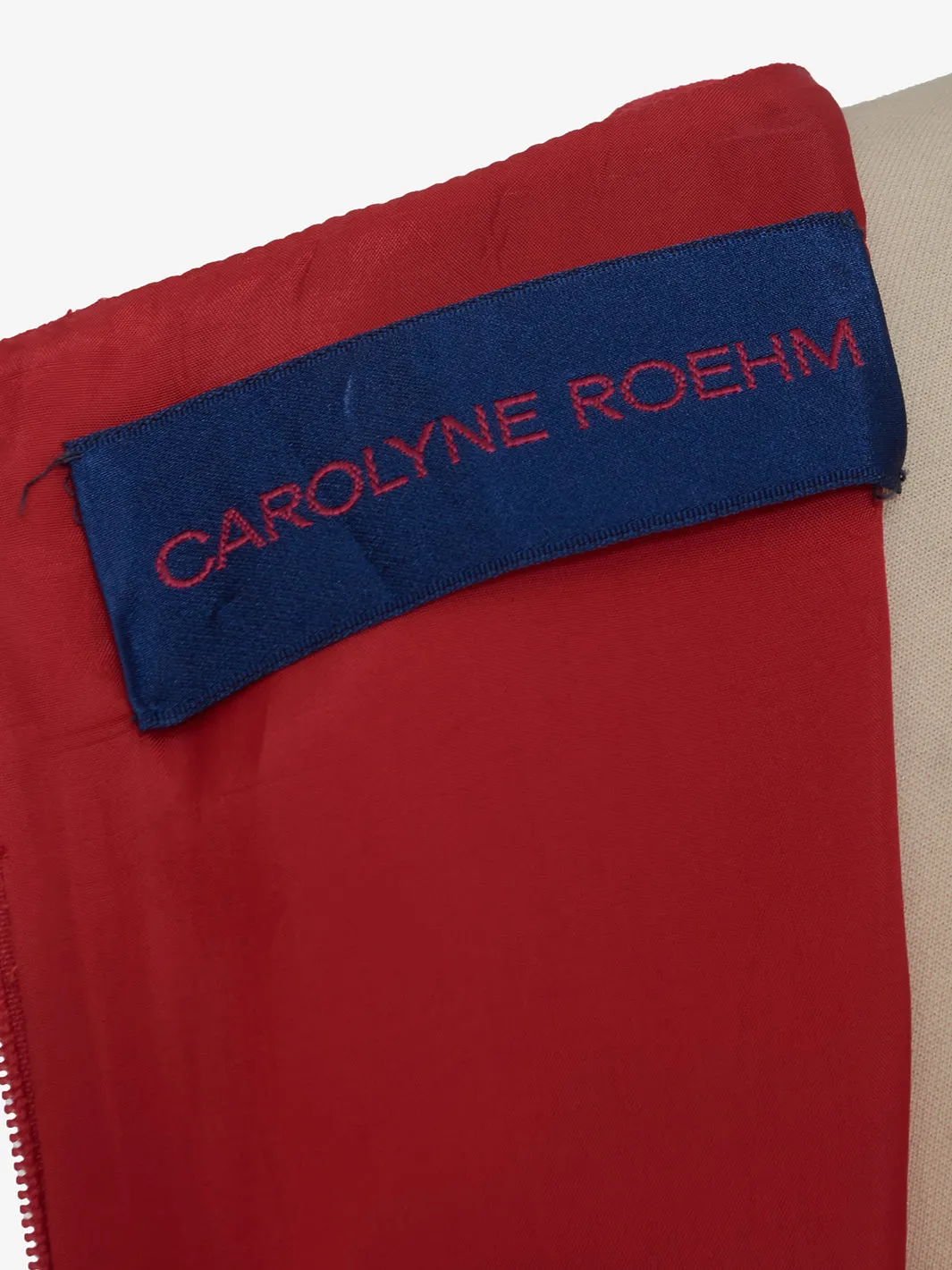 Carolyne Roehm sheath dress with sleeveless pockets - 90s