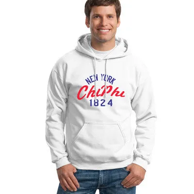 Chi Phi State and Date Printed Hoody - Gildan 18500 - CAD