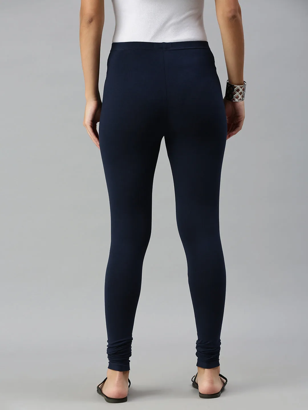 Churidar Leggings-Dark Navy Blue