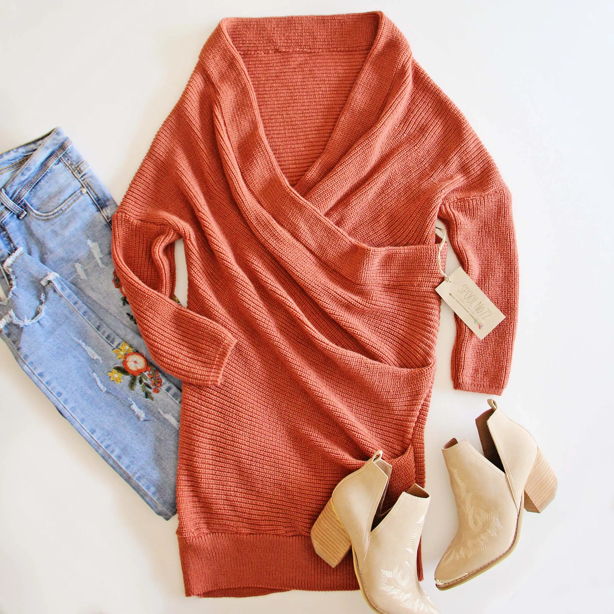 Cinnamon Spice Sweater Dress