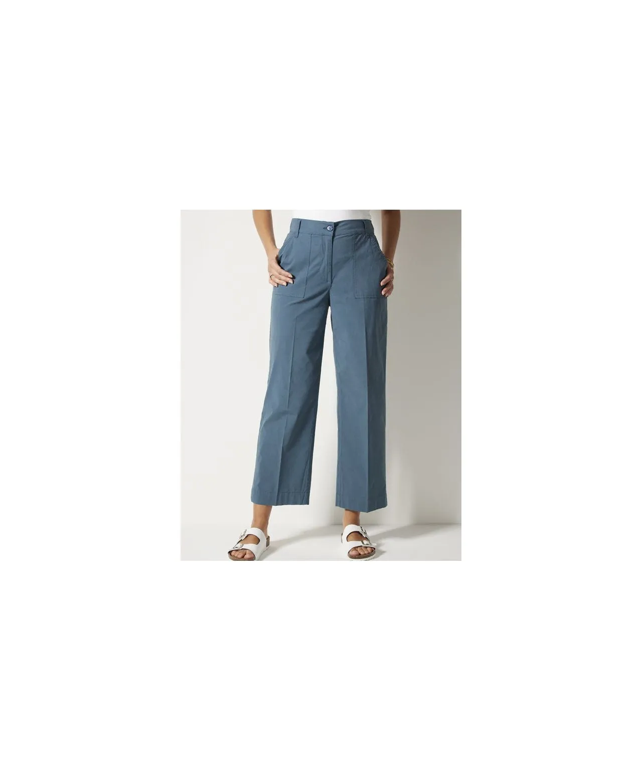 Crop Wide-leg Trousers