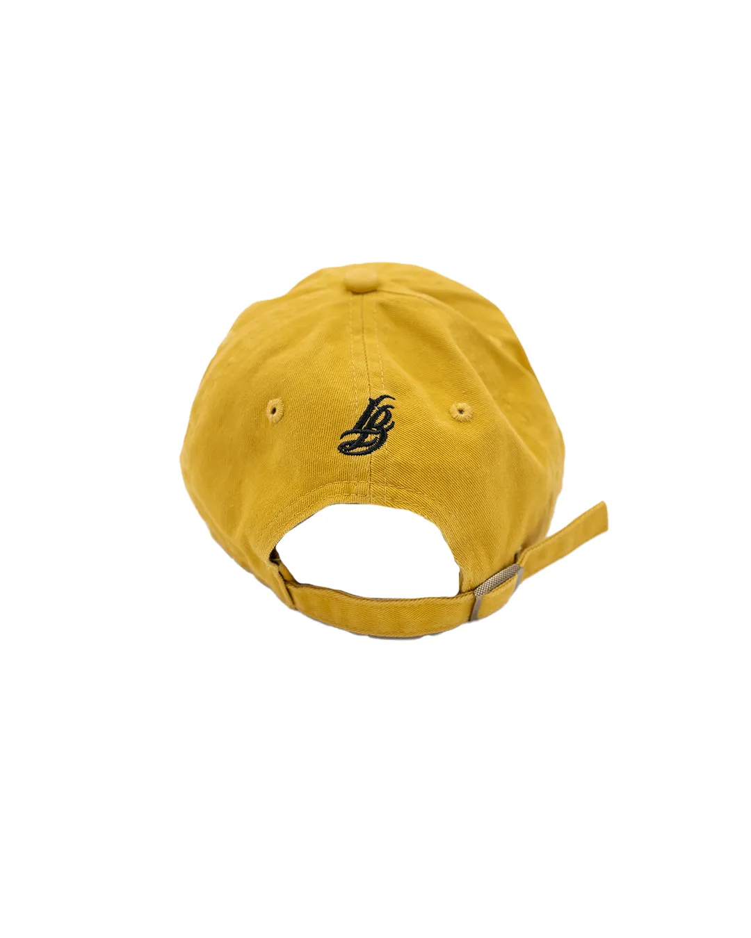 Cursive LB Mustard Unstructured Dad Hat