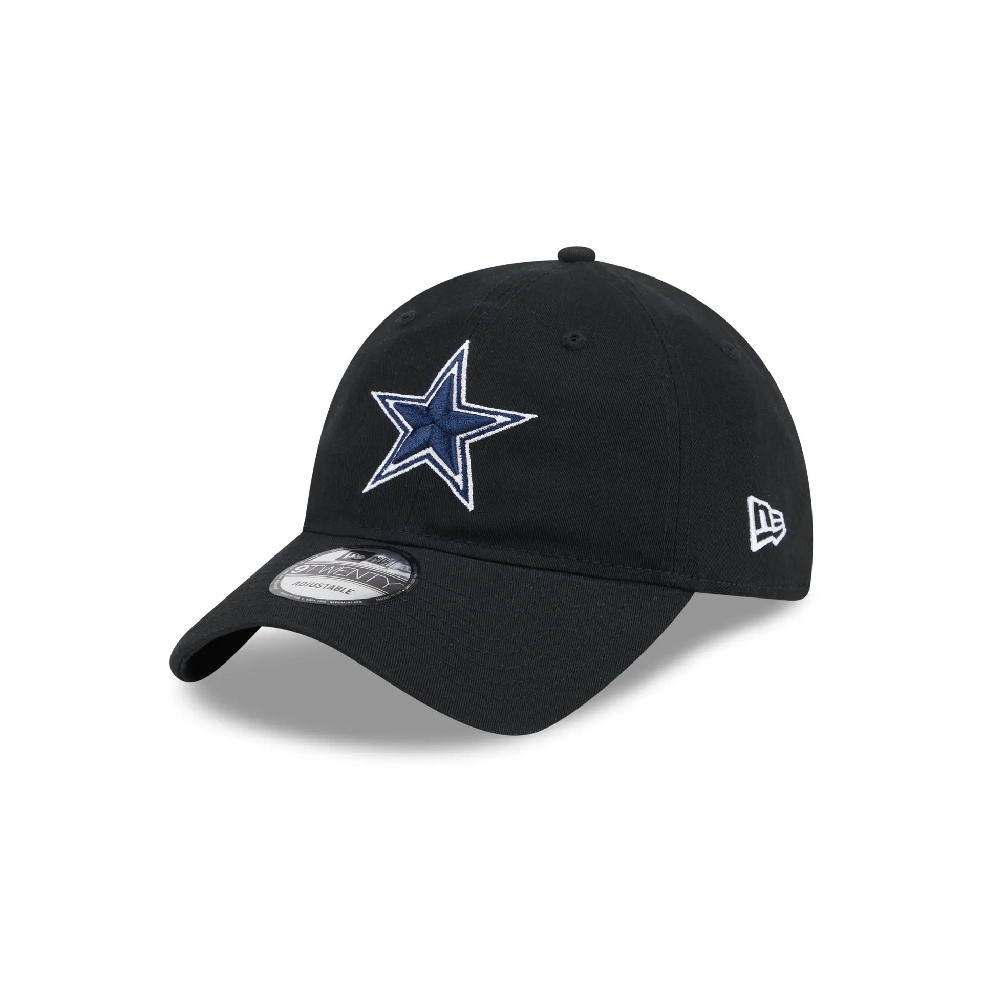 Dallas Cowboys Black 9TWENTY Adjustable Hat