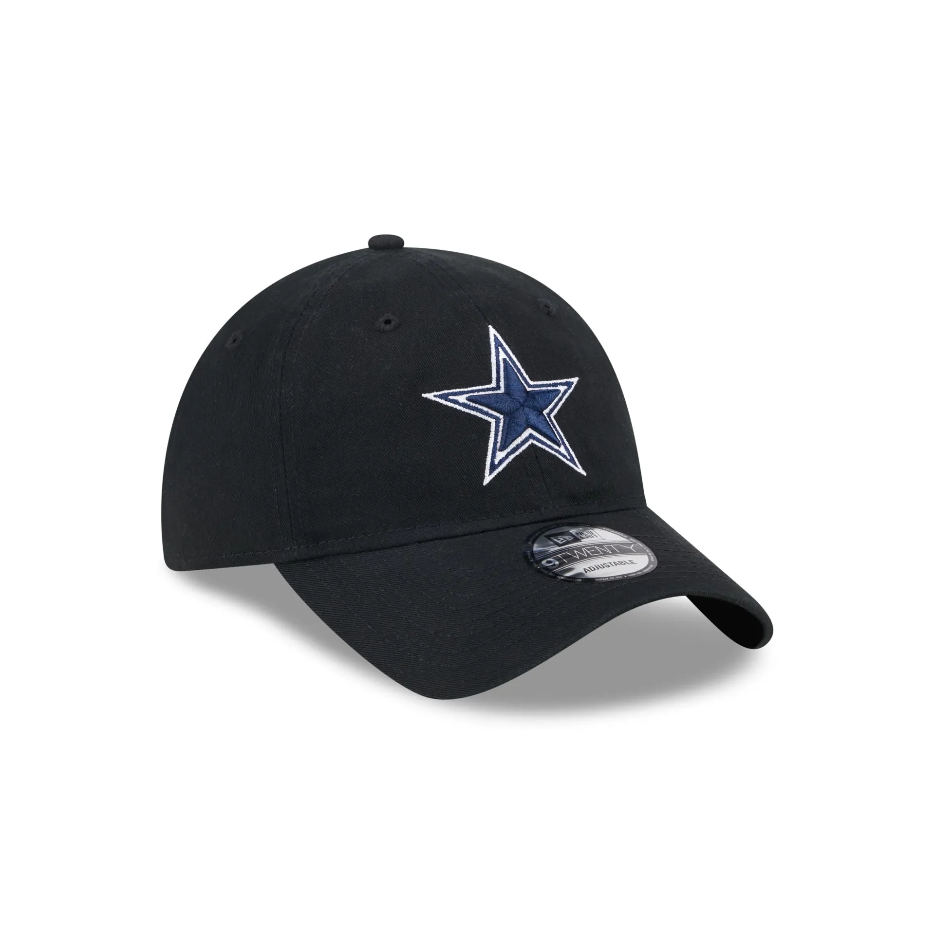 Dallas Cowboys Black 9TWENTY Adjustable Hat