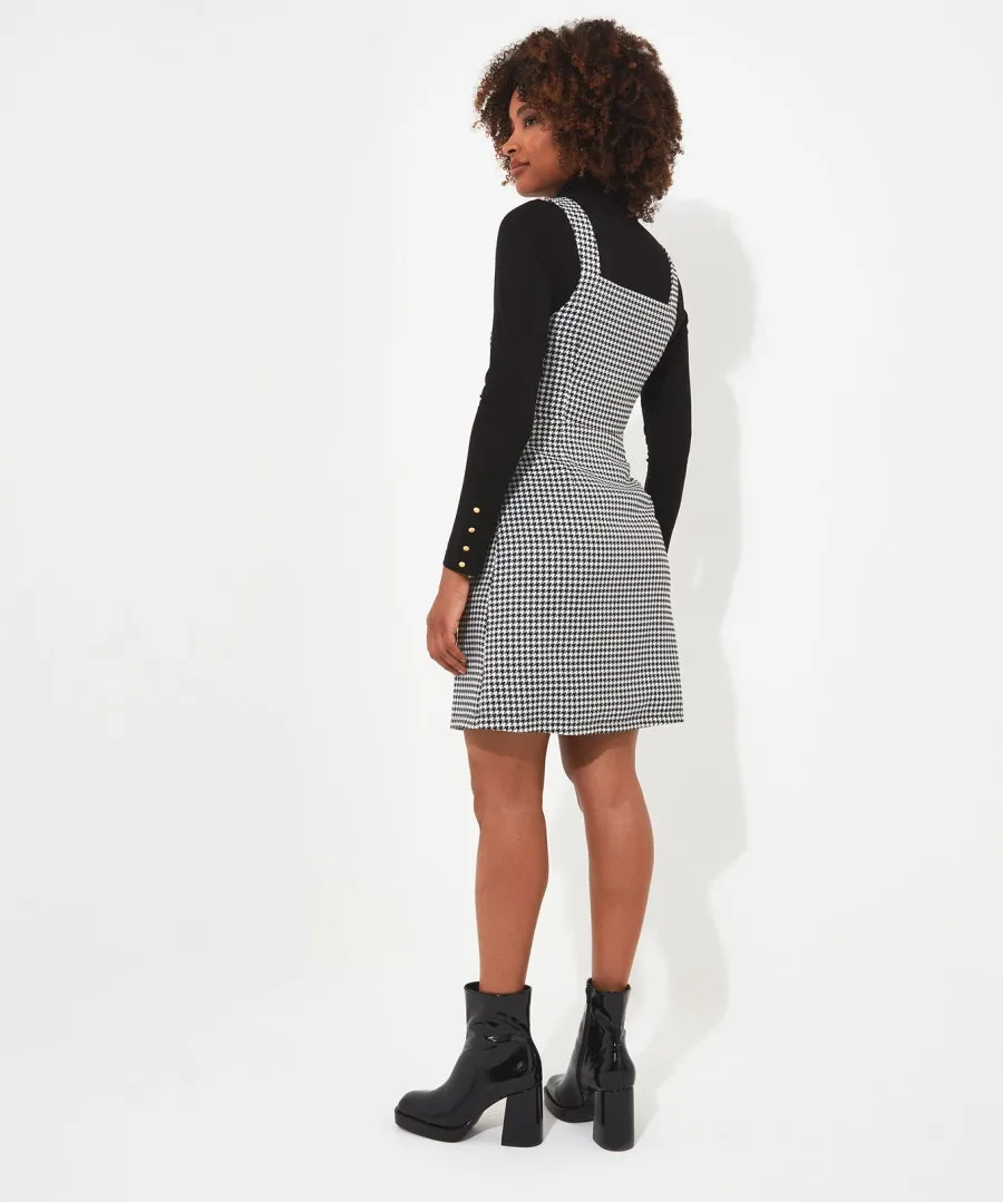 Daring Dogtooth Dress