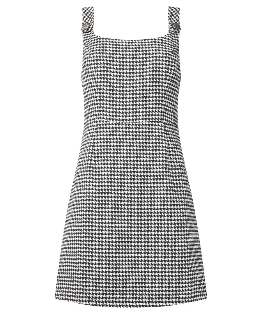 Daring Dogtooth Dress