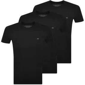 Diesel UMTEE Jake 3 Pack T Shirts Black