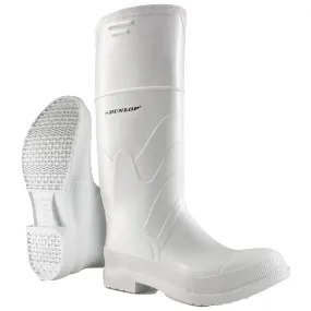 Dunlop 81012 White PVC Steel Toe Boots