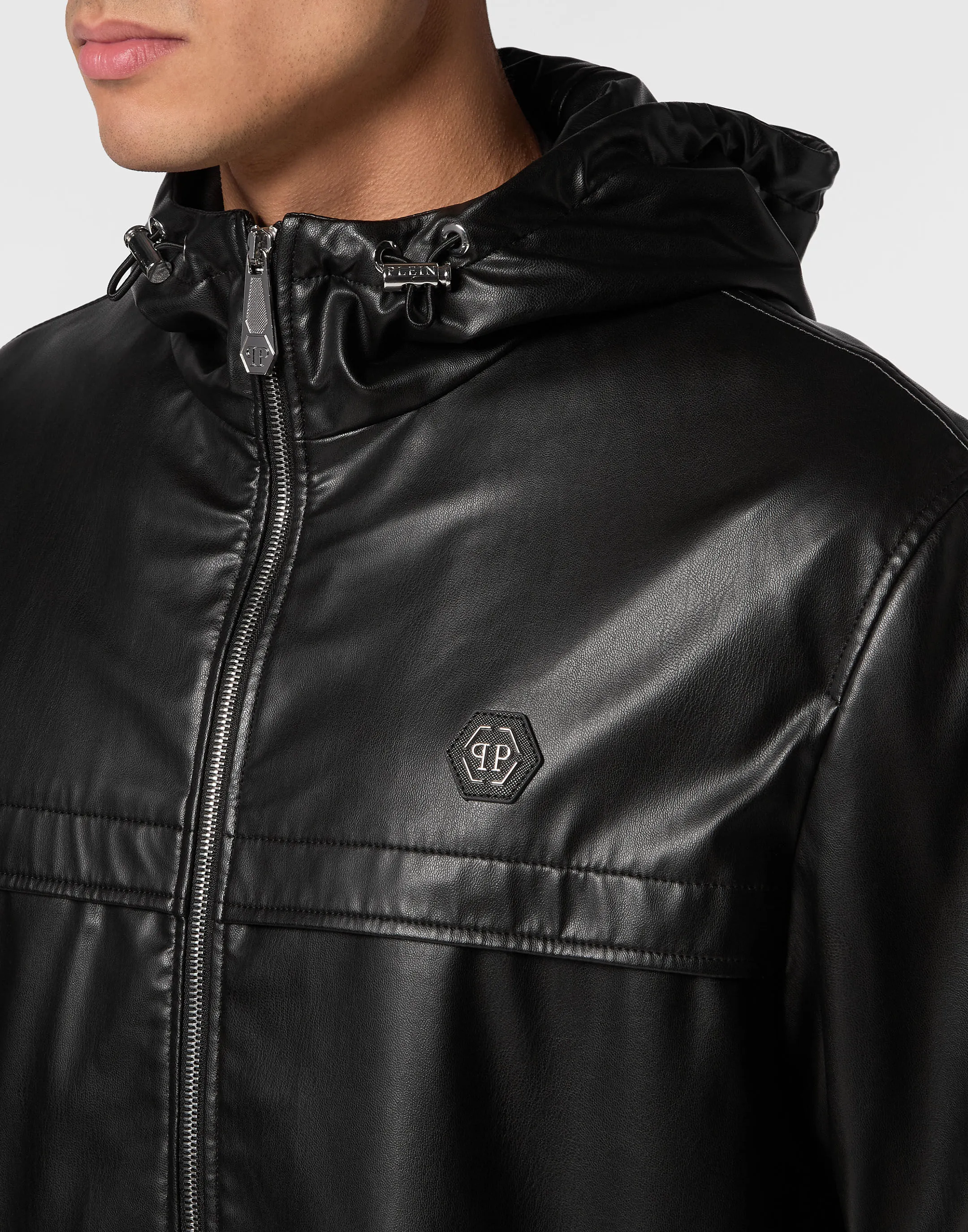 Eco Leather Windbreaker