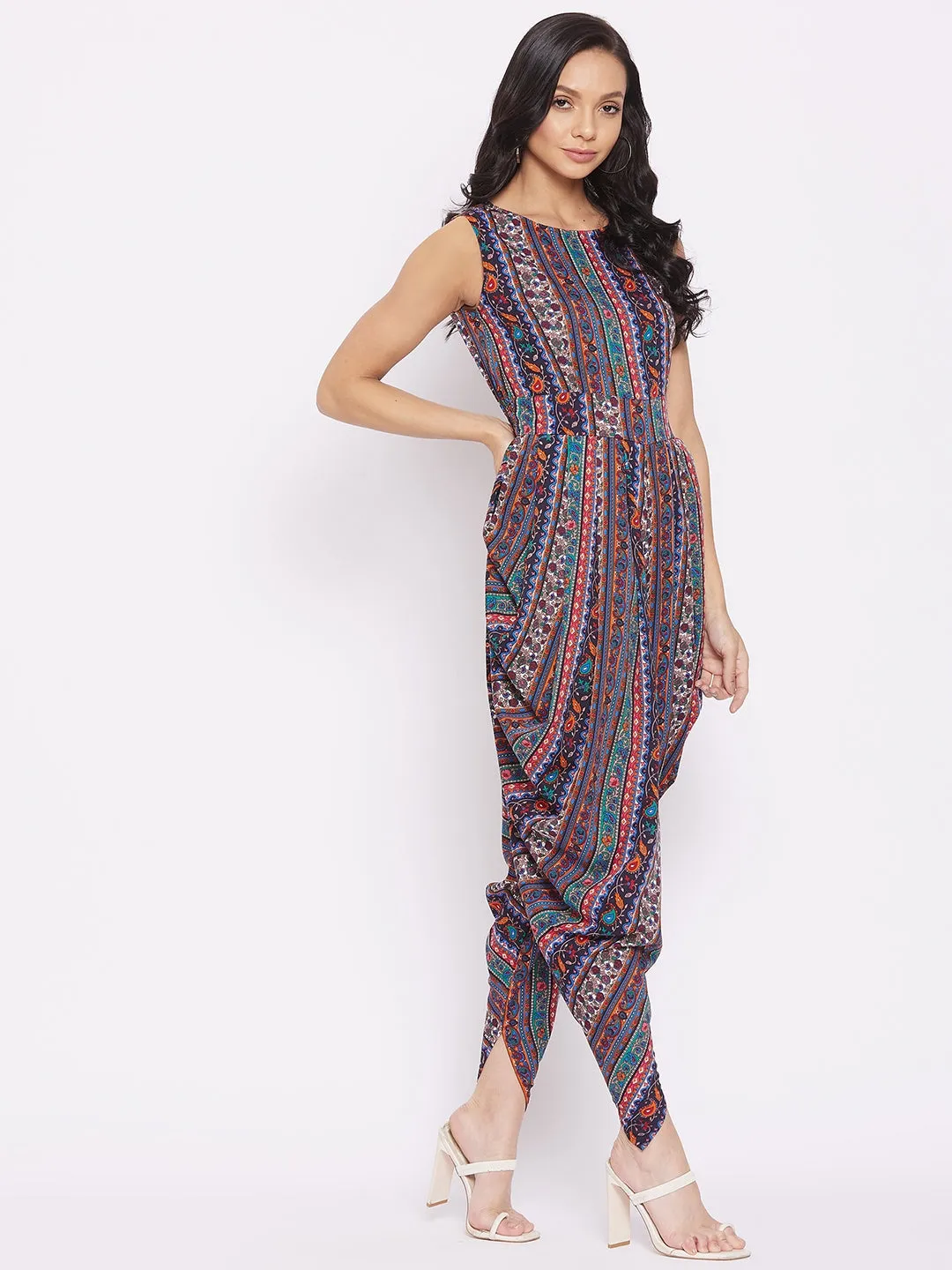 Elasticated Ethnic Dhoti Jumpsuit