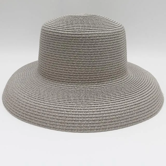 Elegant Wide Brim Straw Hat