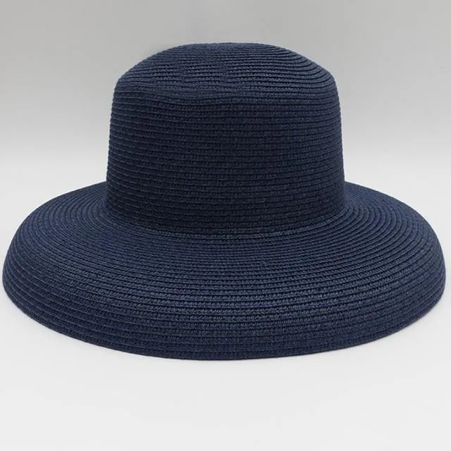 Elegant Wide Brim Straw Hat