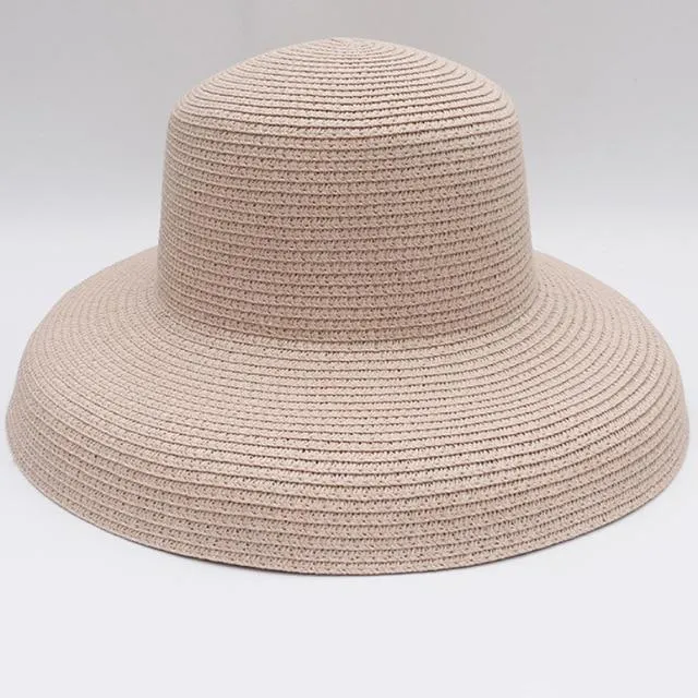 Elegant Wide Brim Straw Hat