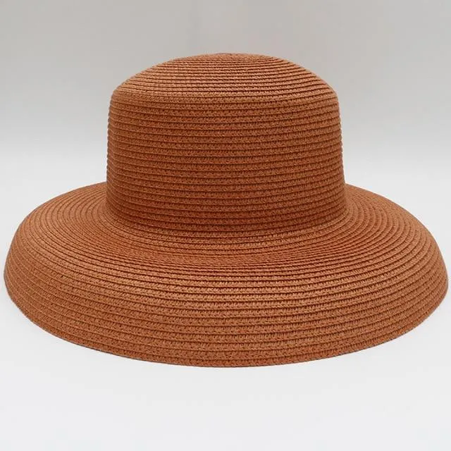 Elegant Wide Brim Straw Hat