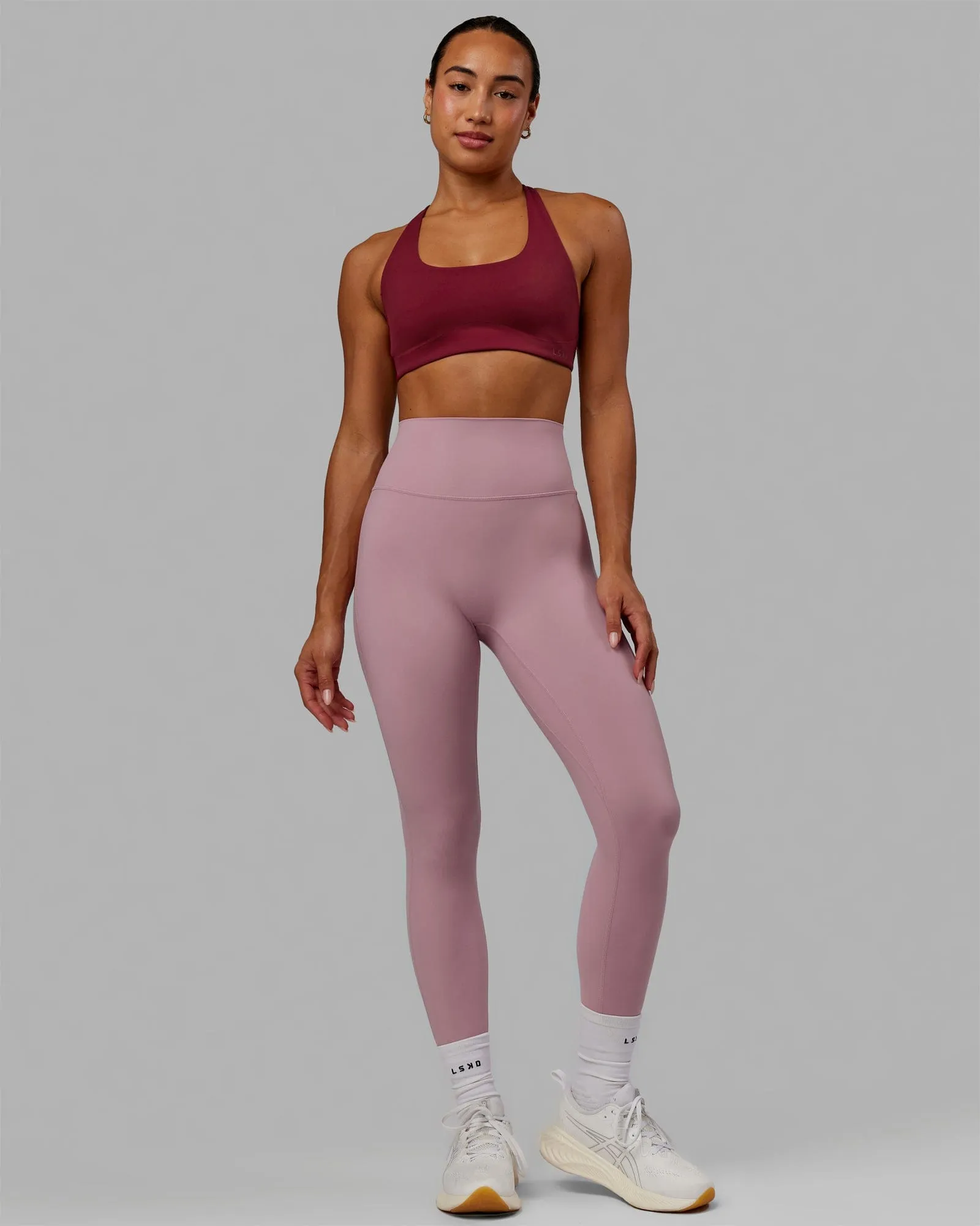 Elixir Full Length Leggings - Cosmetic Pink