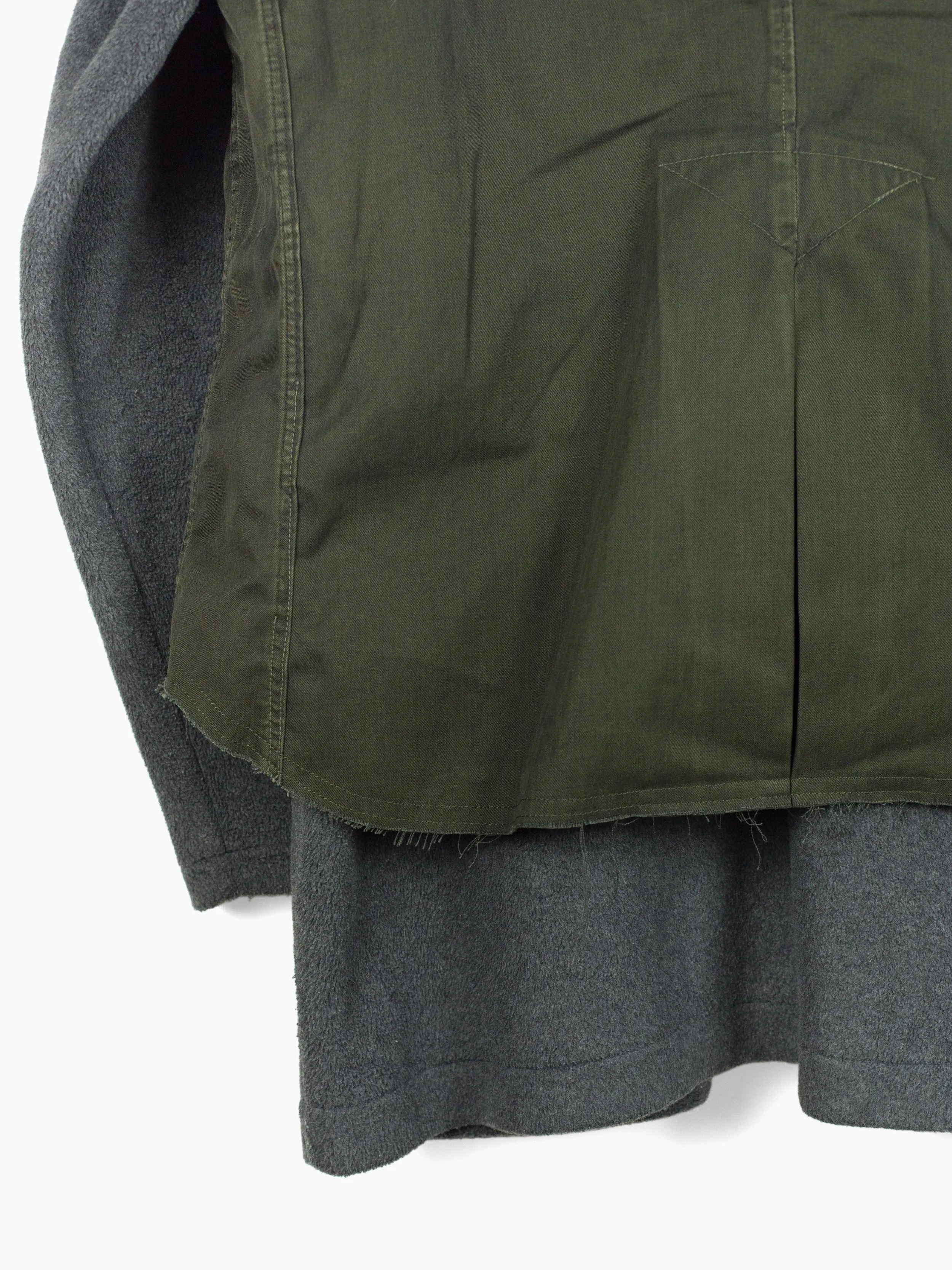 Endeneu 2-Piece Remade Modular Fleece Military Coat